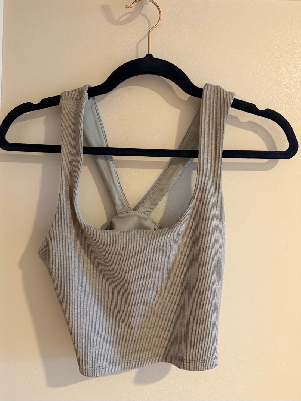 Alo Light Gray Sports Bra